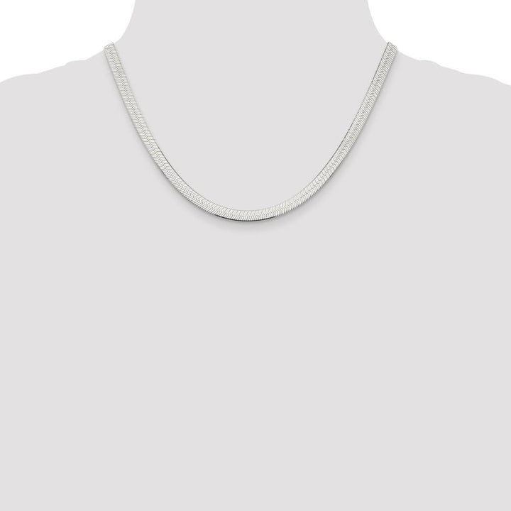 Sterling Silver 5.25mm Magic Herringbone Chain Size 18