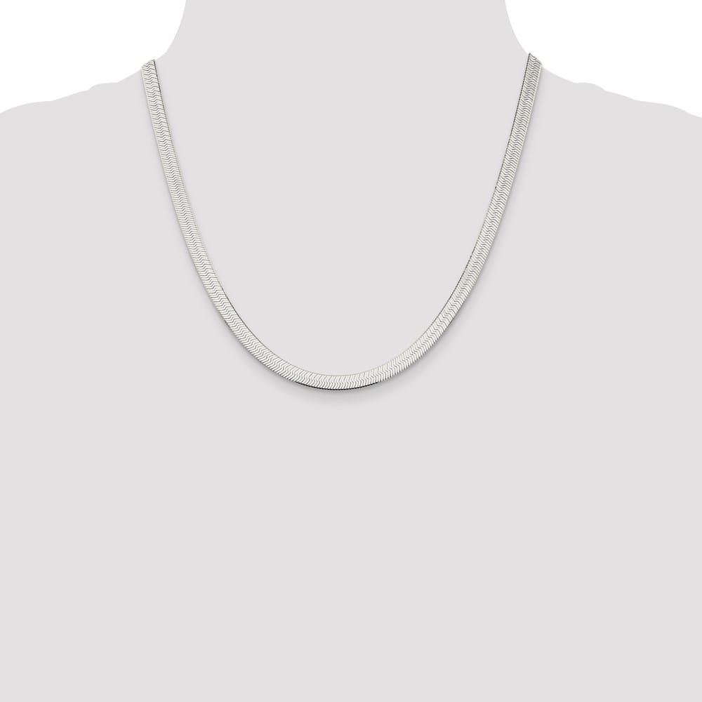 Sterling Silver 5.25mm Magic Herringbone Chain Size 20