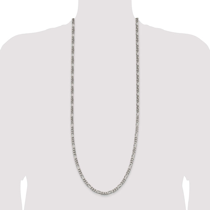 Sterling Silver 5.5mm Figaro Chain