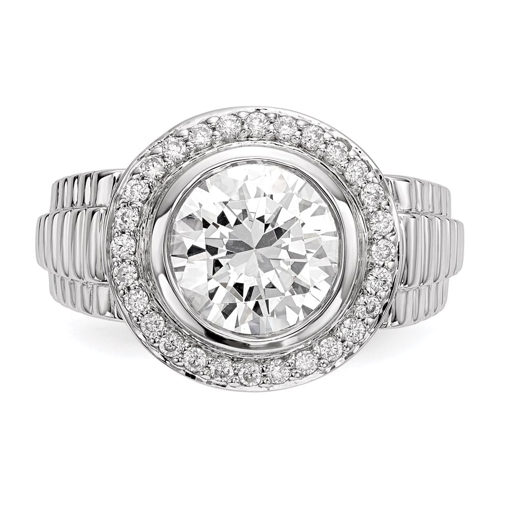 Sterling Silver 5.7 mm CZ Men's Ring