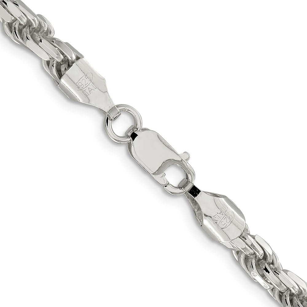Sterling Silver 5.75mm D.C. Rope Chain