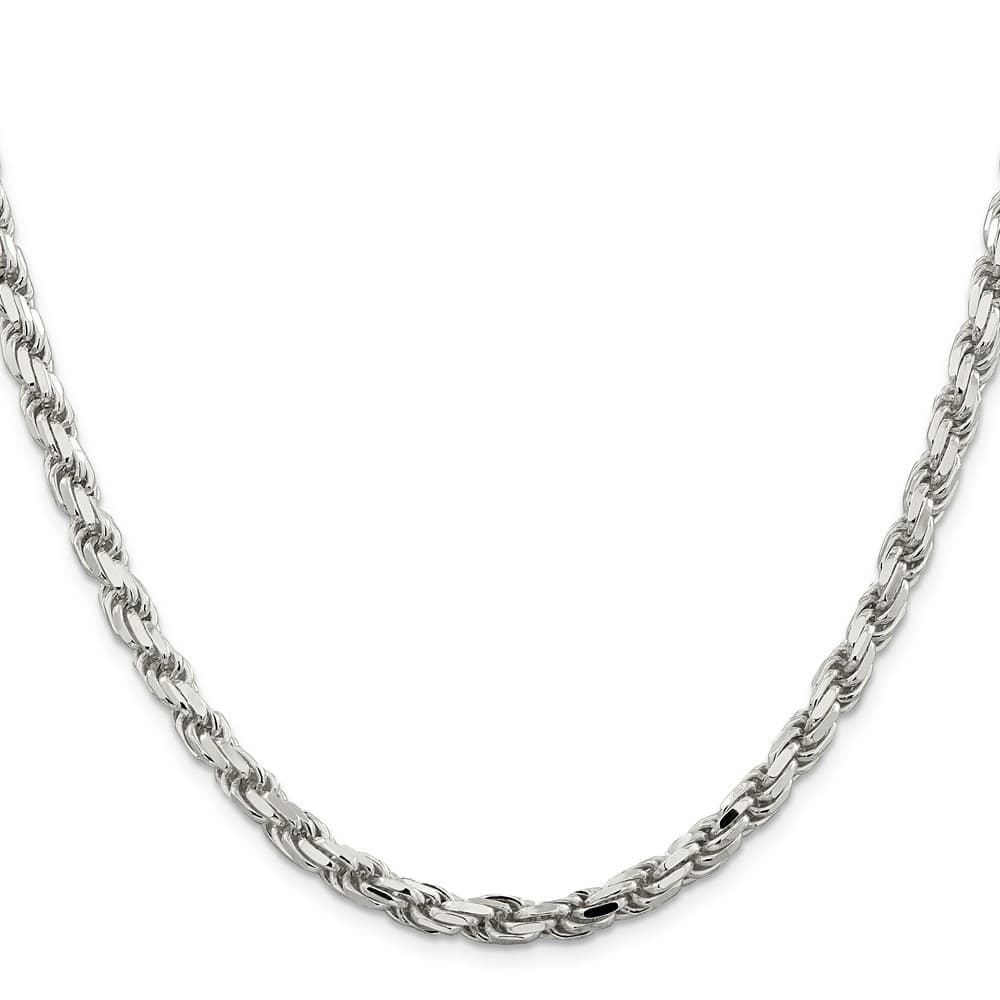 Sterling Silver 5.75mm D.C. Rope Chain