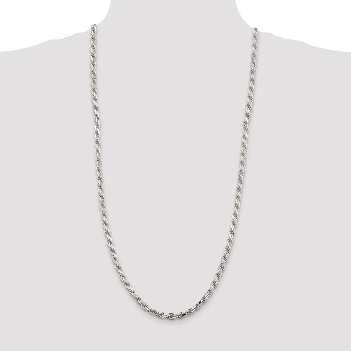 Sterling Silver 5.75mm D.C. Rope Chain Size 30