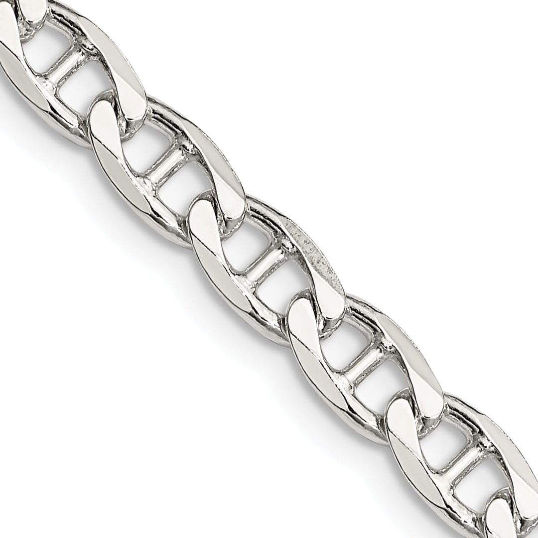 Sterling Silver 5.7mm D.C. Flat Anchor Curb Chain 26 Inch