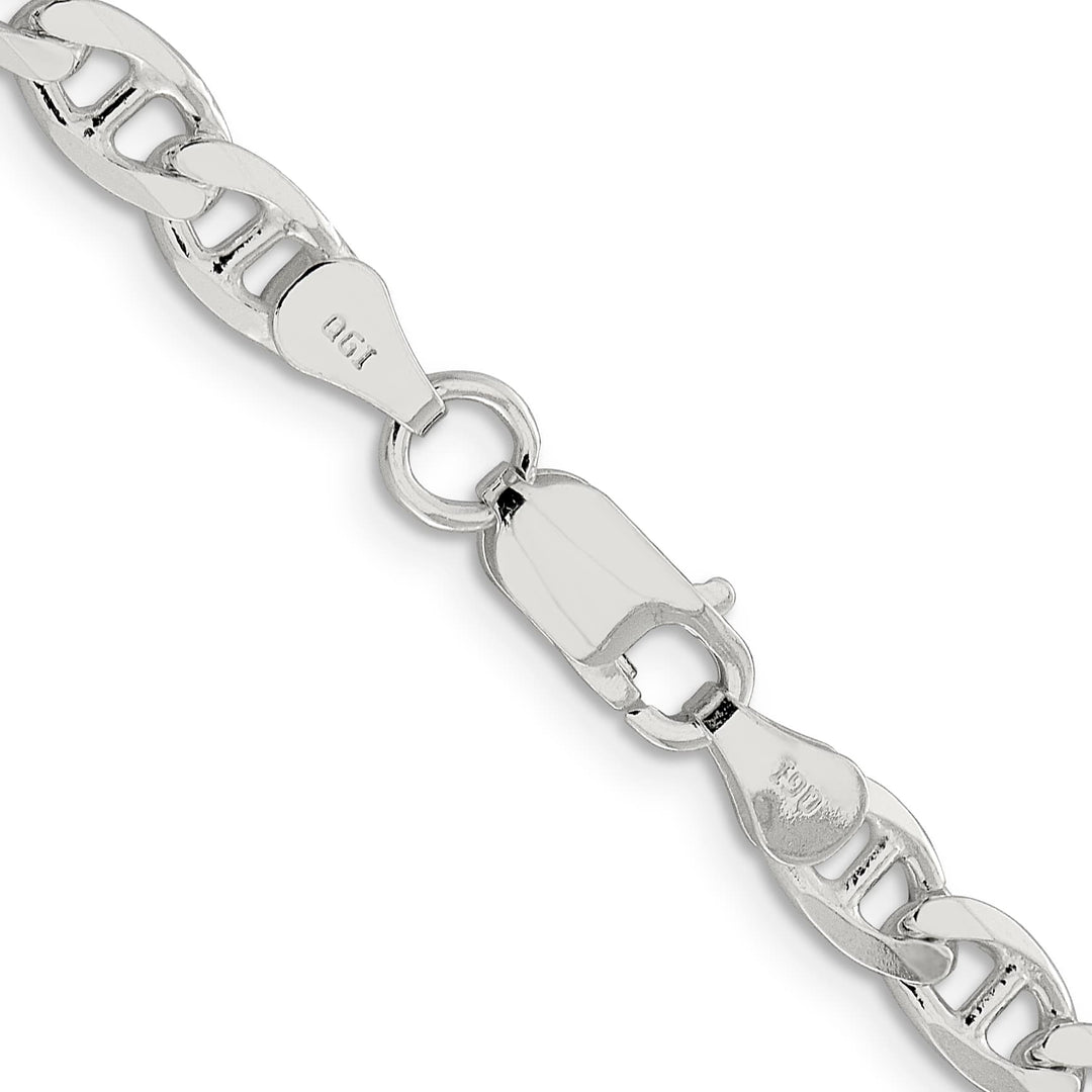 Sterling Silver 5.7mm D.C. Flat Anchor Curb Chain 26 Inch