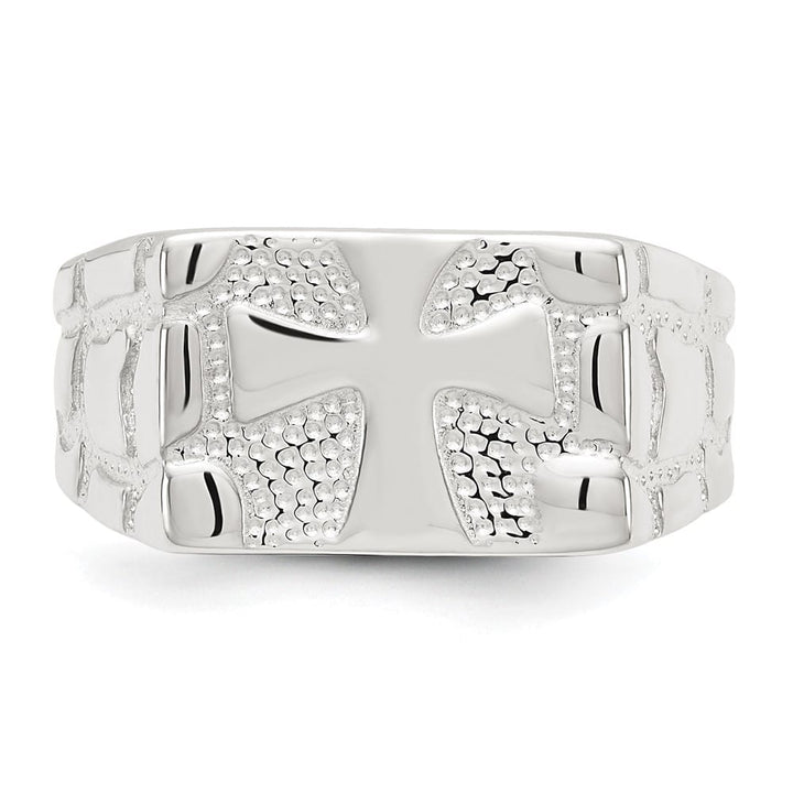 Sterling Silver 5 mm Nugget Men's Ring