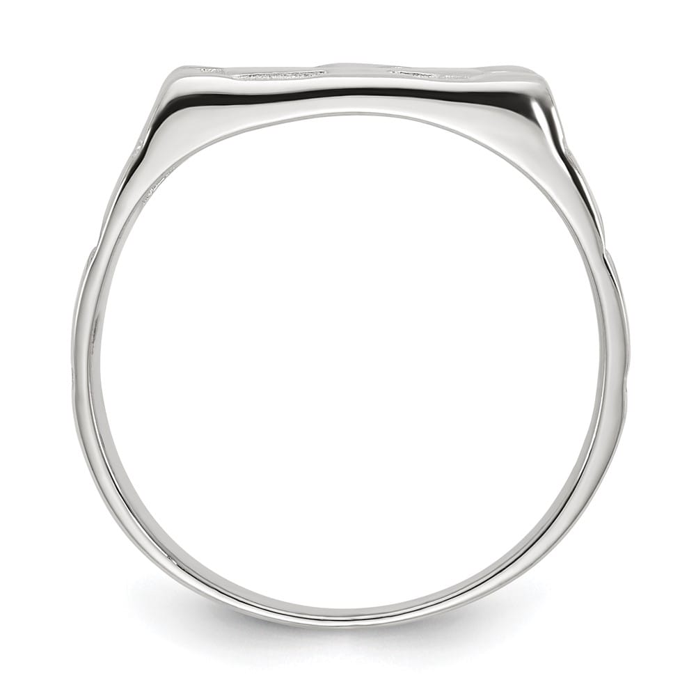 Sterling Silver 5 mm Nugget Men's Ring