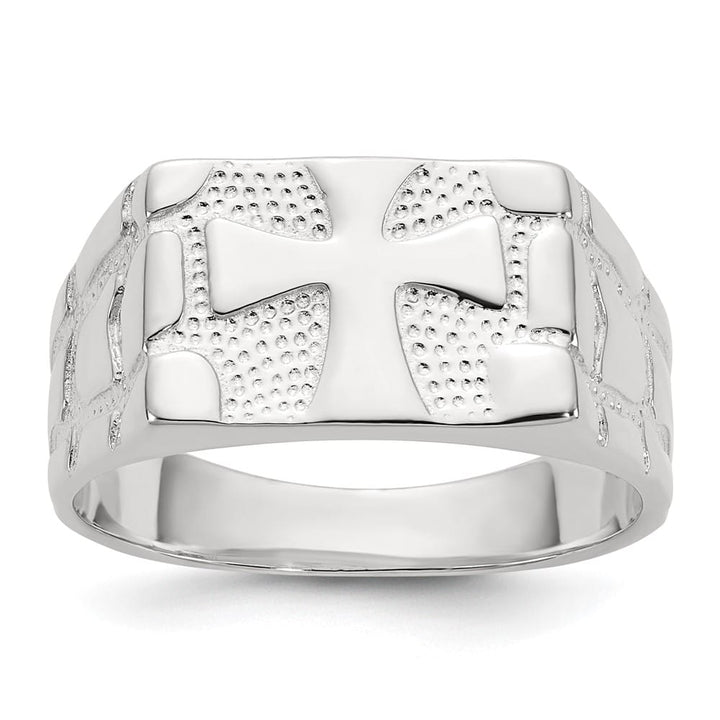 Sterling Silver 5 mm Nugget Men's Ring