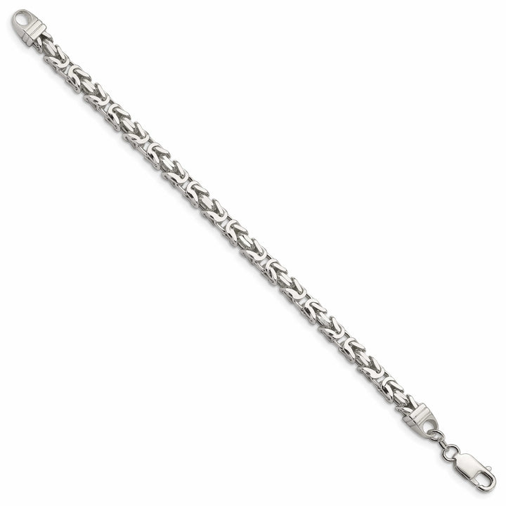 Sterling Silver 5mm Byzantine Bracelet