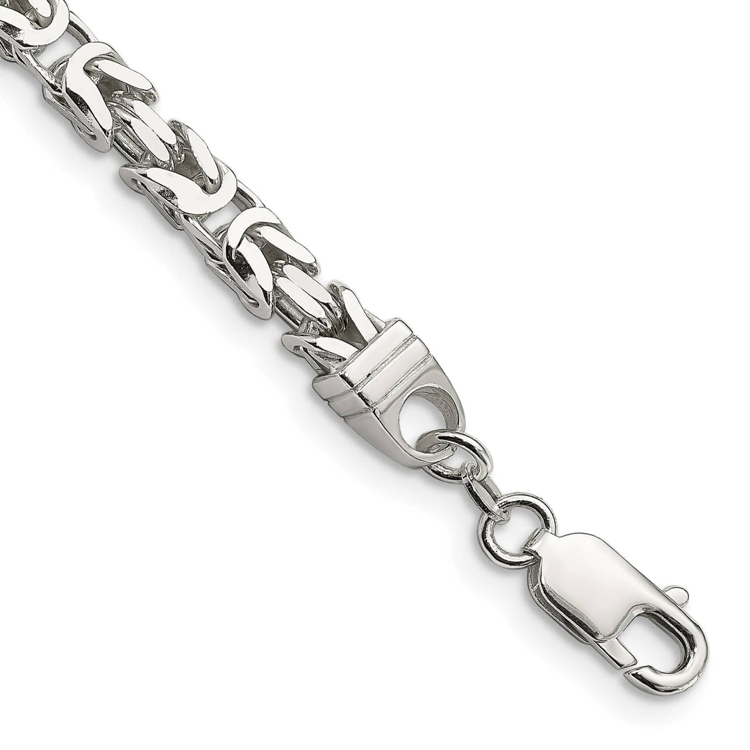 Sterling Silver 5mm Byzantine Bracelet