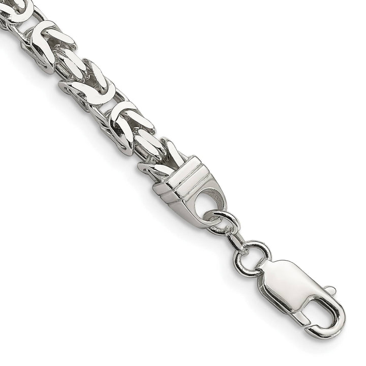 Sterling Silver 5mm Byzantine Bracelet