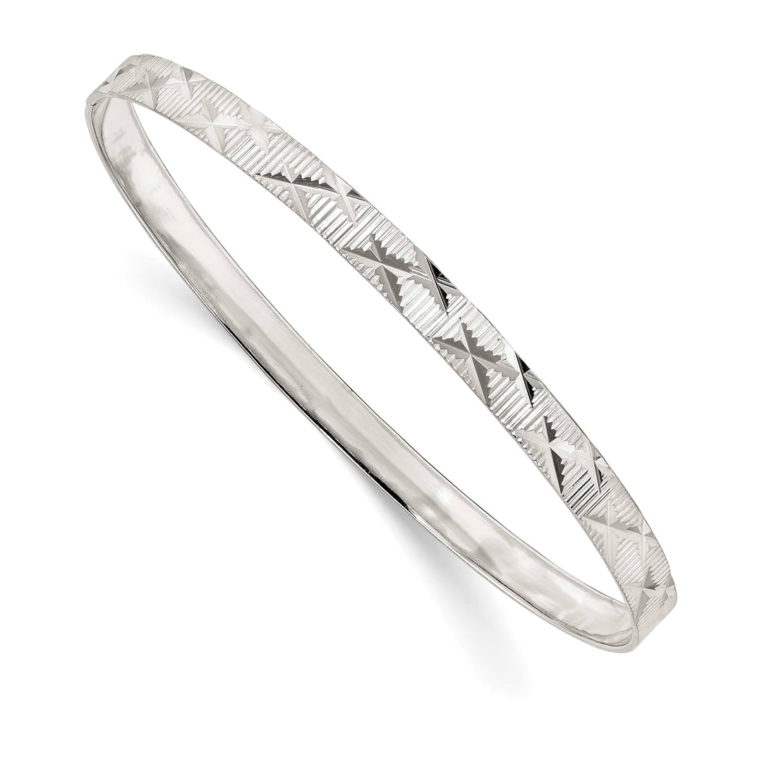 Sterling Silver 5mm D.C. Slip-on Bangle