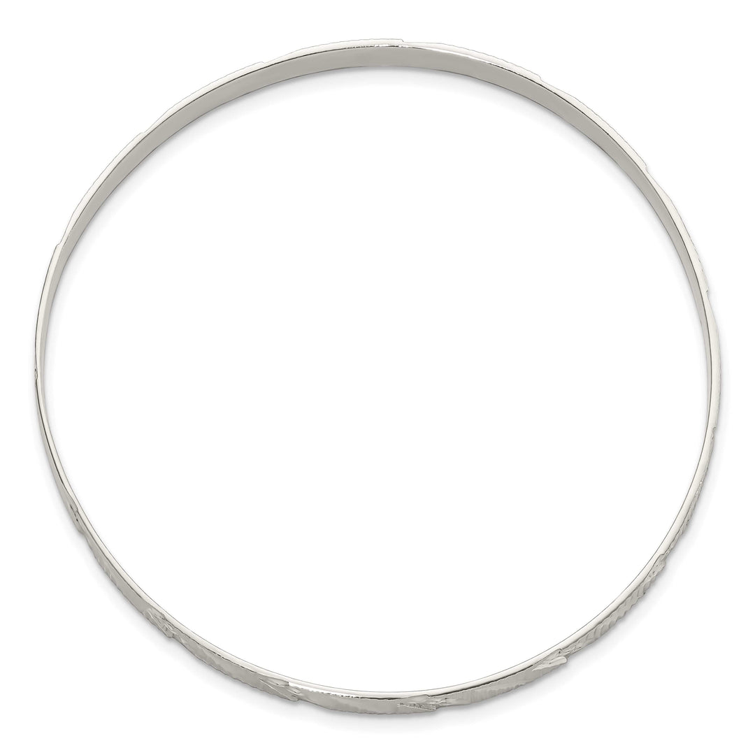 Sterling Silver 5mm D.C. Slip-on Bangle