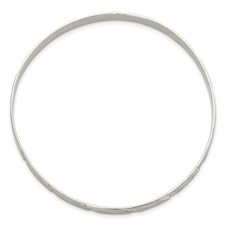 Sterling Silver 5mm D.C. Slip-on Bangle