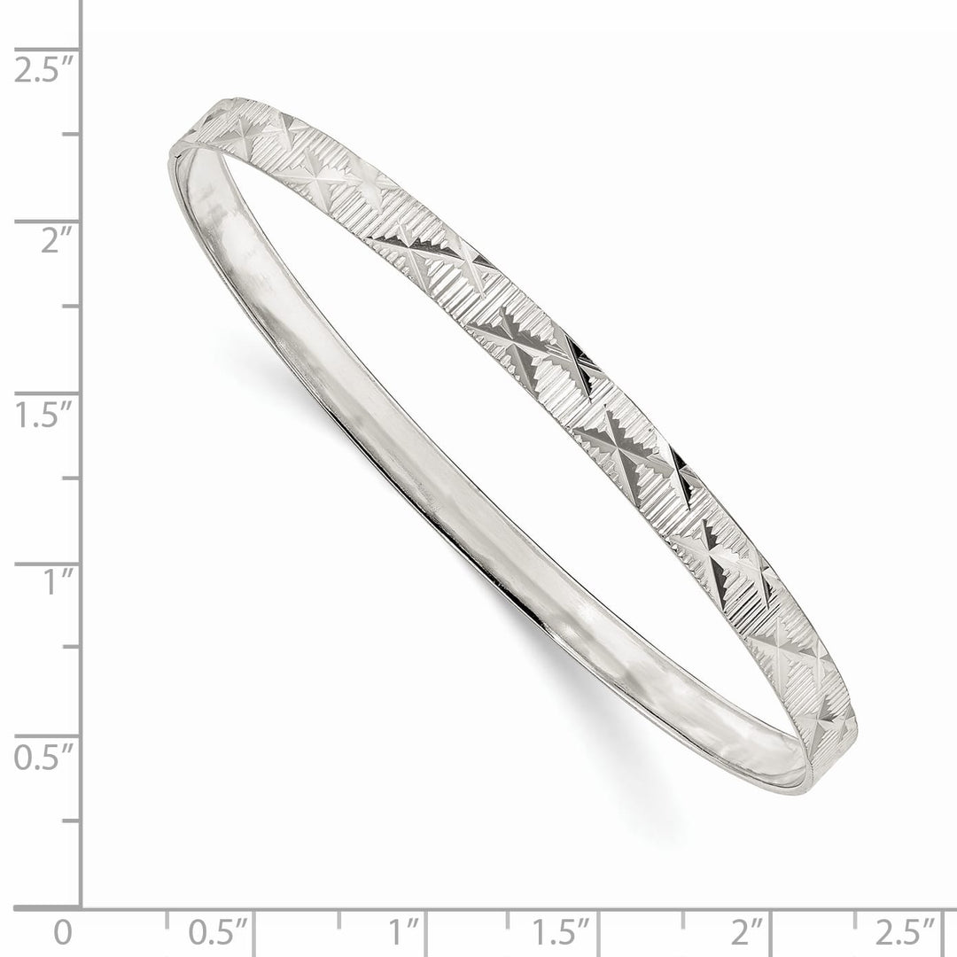 Sterling Silver 5mm D.C. Slip-on Bangle