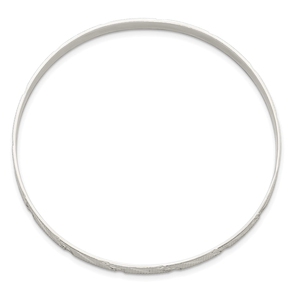 Sterling Silver 5mm D.C. Slip-on Bangle
