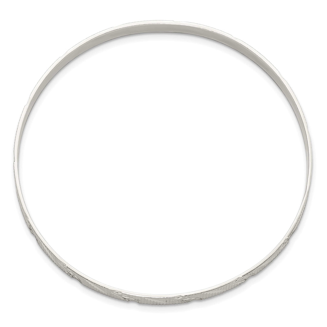 Sterling Silver 5mm D.C. Slip-on Bangle