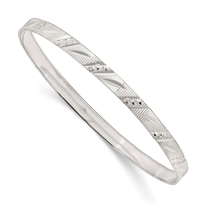 Sterling Silver 5mm D.C. Slip-on Bangle
