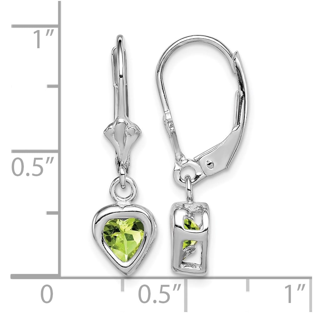 Sterling Silver 5mm Heart Leverback Earrings, view 20 of 20