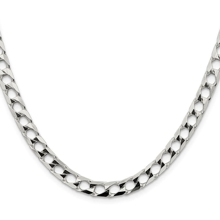 Sterling Silver 6.25mm D.C. Square Curb Chain