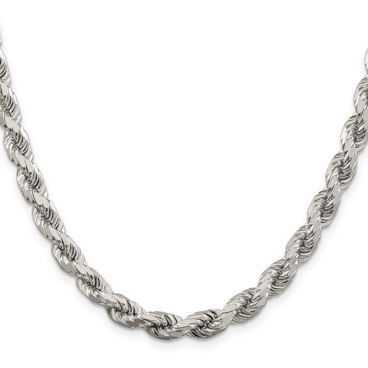 Sterling Silver 6.5mm D.C. Rope Chain