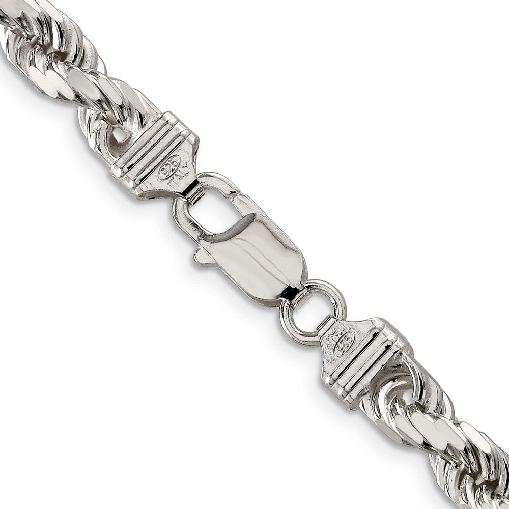 Sterling Silver 6.5mm D.C. Rope Chain