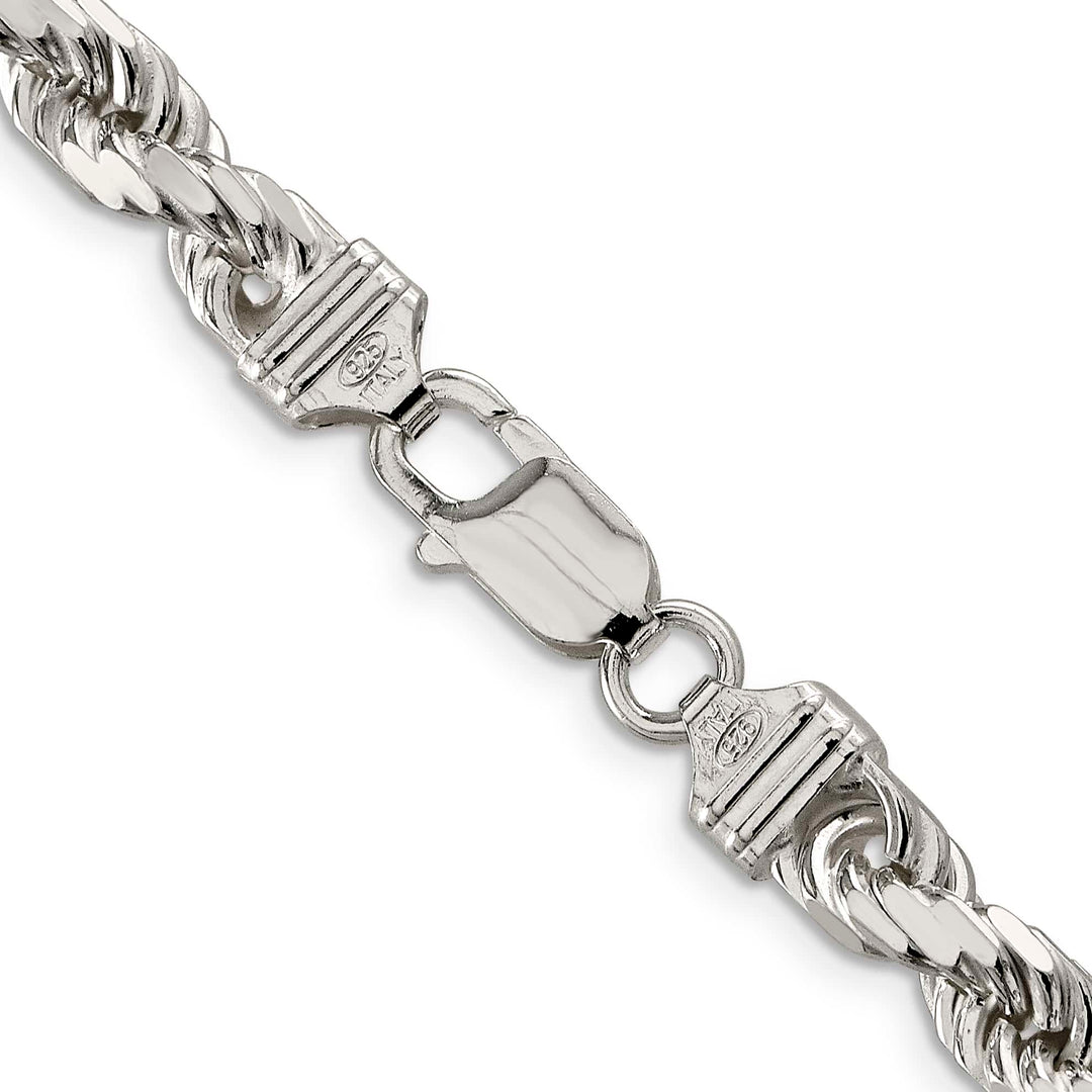Sterling Silver 6.5mm D.C. Rope Chain