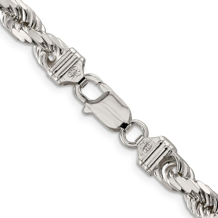 Sterling Silver 6.5mm D.C. Rope Chain