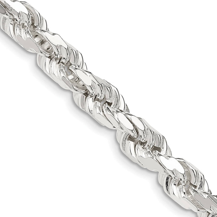 Sterling Silver 6.5mm D.C. Rope Chain