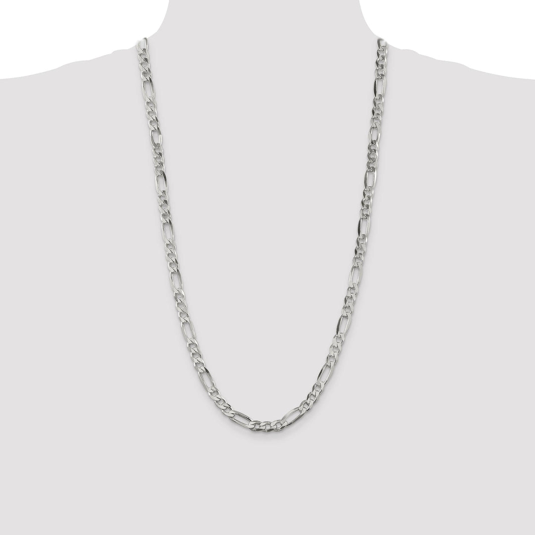 Sterling Silver 6.75mm Figaro Chain