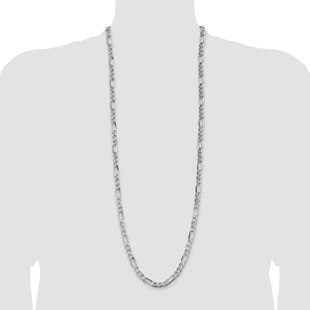 Sterling Silver 6.75mm Figaro Chain