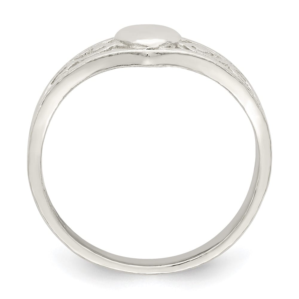 Sterling Silver 6 mm Heart Ring