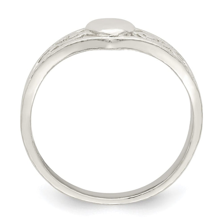 Sterling Silver 6 mm Heart Ring