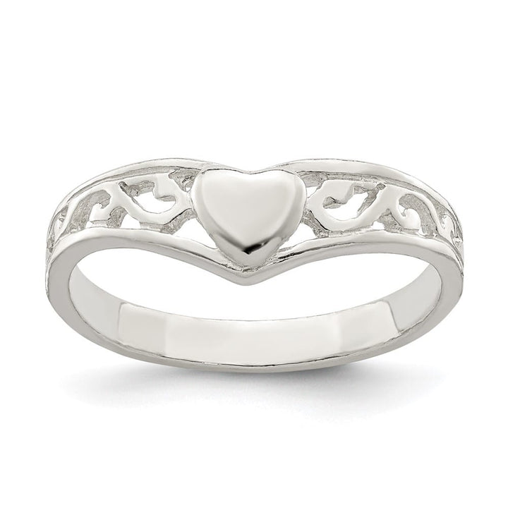 Sterling Silver 6 mm Heart Ring
