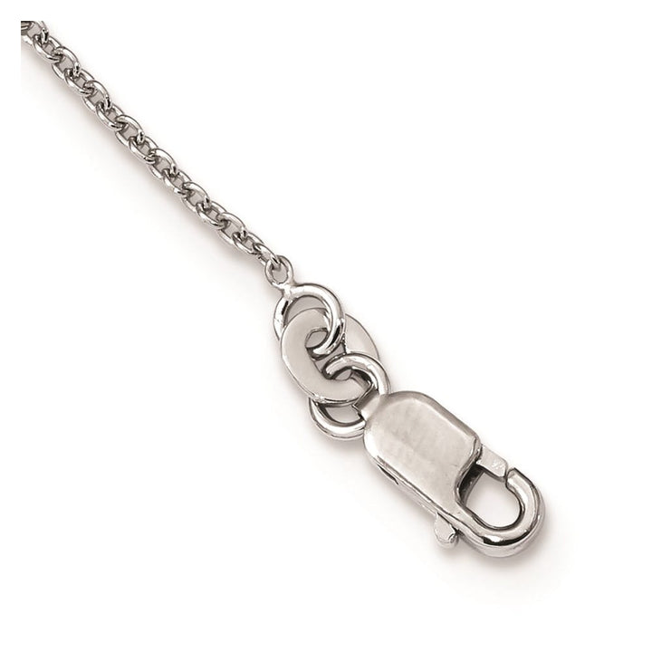 Sterling Silver 68 Stone Micro Pavé CZ LOVE 18 inch Necklace