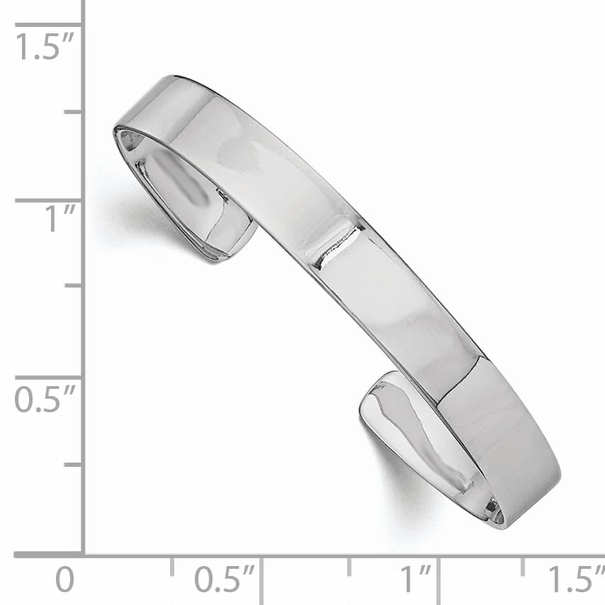 Sterling Silver 6mm Polished 40mm Inside Diameter Cuff Bangle