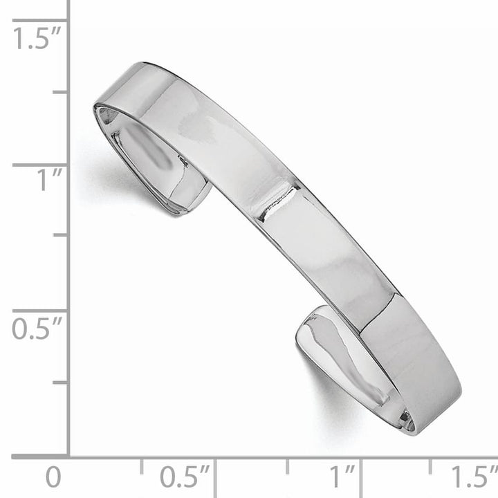 Sterling Silver 6mm Polished 40mm Inside Diameter Cuff Bangle
