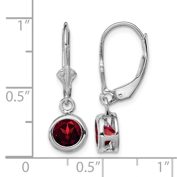 Sterling Silver 6mm Round Leverback Earrings, view 16 of 20