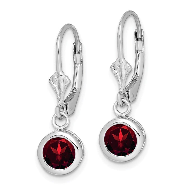 Sterling Silver 6mm Round Leverback Earrings, view 14 of 20