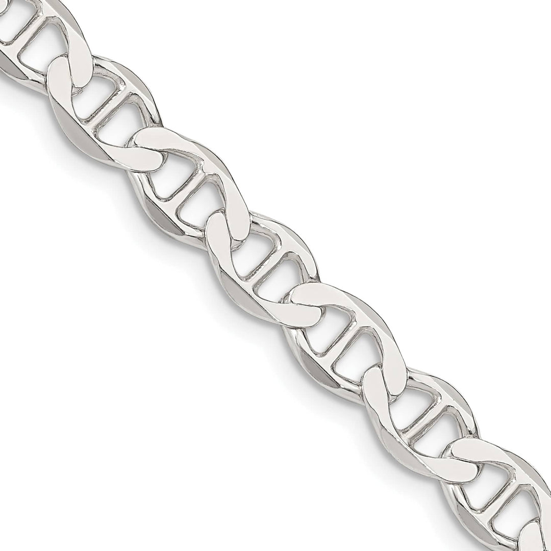 Sterling Silver 7.1mm Flat Anchor Chain 26 Inch