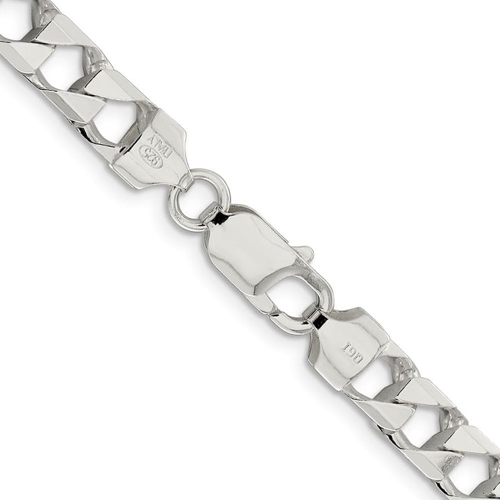 Sterling Silver 7.2mm D.C. Square Curb Chain