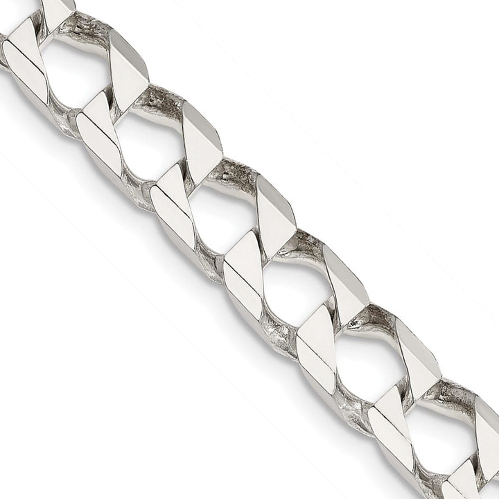 Sterling Silver 7.2mm D.C. Square Curb Chain