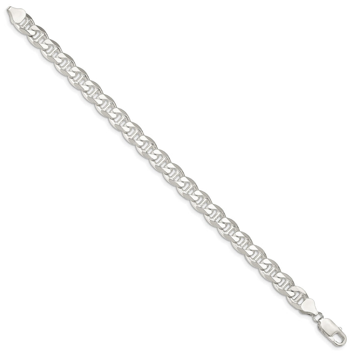 Sterling Silver 8.25mm D.C. Flat Anchor Curb Bracelet