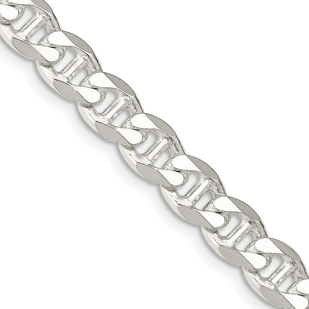 Sterling Silver 8.25mm D.C. Flat Anchor Curb Chain