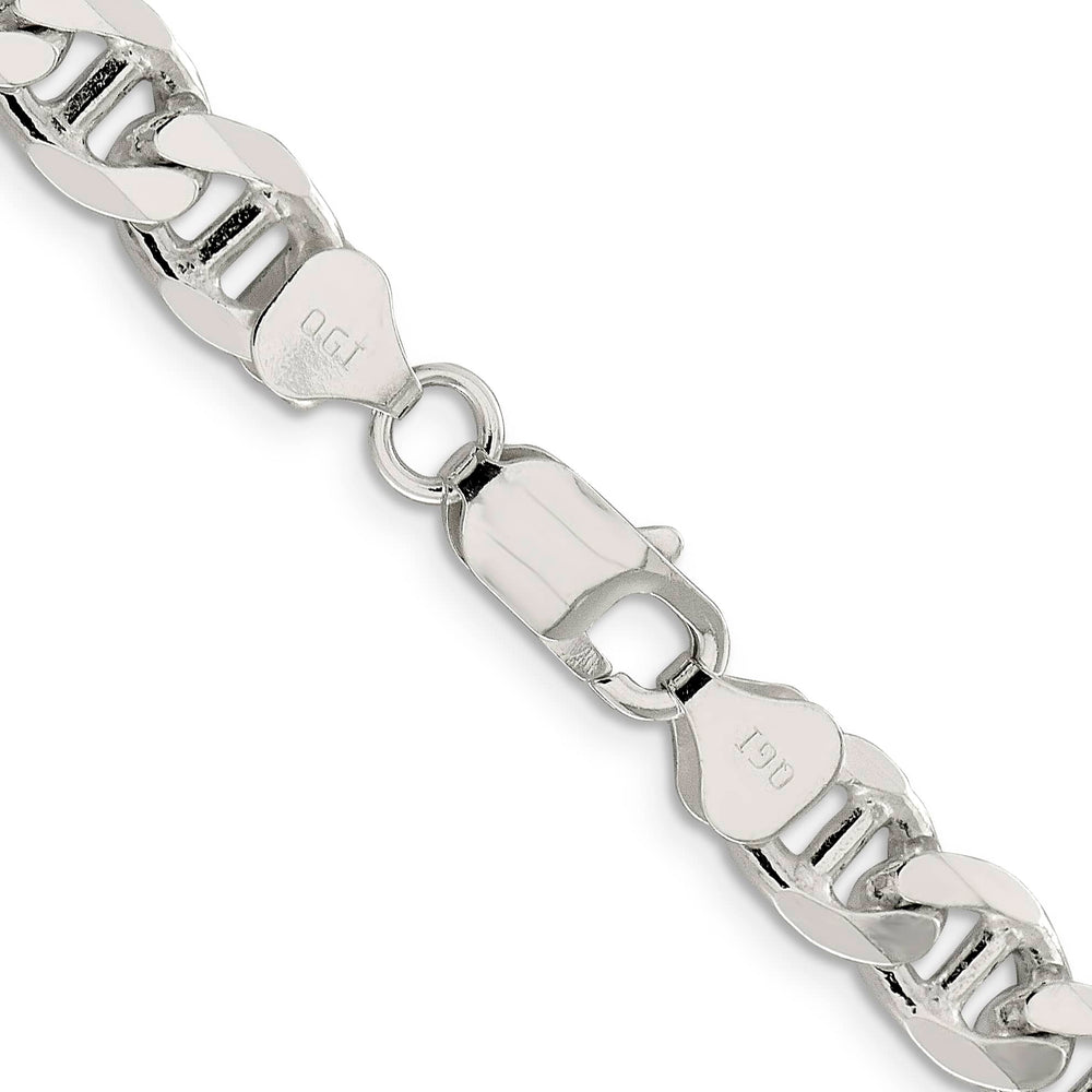 Sterling Silver 8.25mm D.C. Flat Anchor Curb Chain