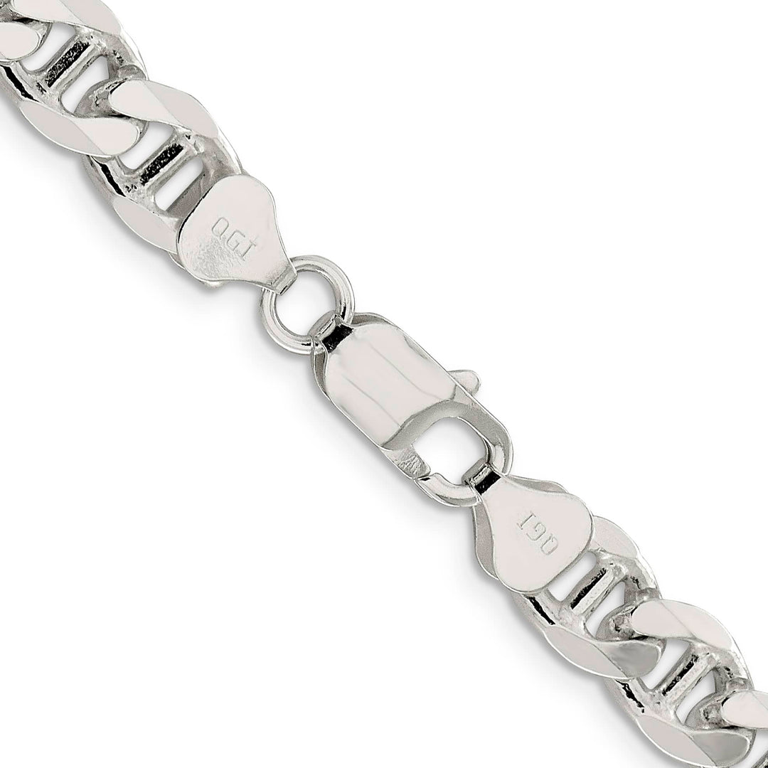 Sterling Silver 8.25mm D.C. Flat Anchor Curb Chain