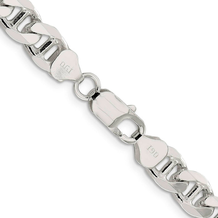 Sterling Silver 8.25mm D.C. Flat Anchor Curb Chain