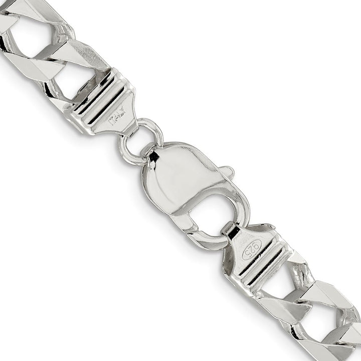 Sterling Silver 8.6mm D.C. Square Curb Chain