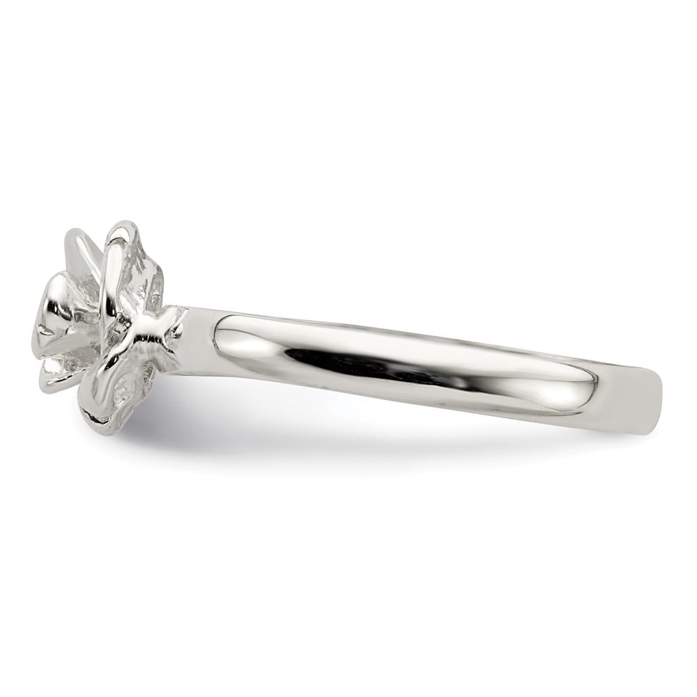 Sterling Silver 8 mm Rose Ring