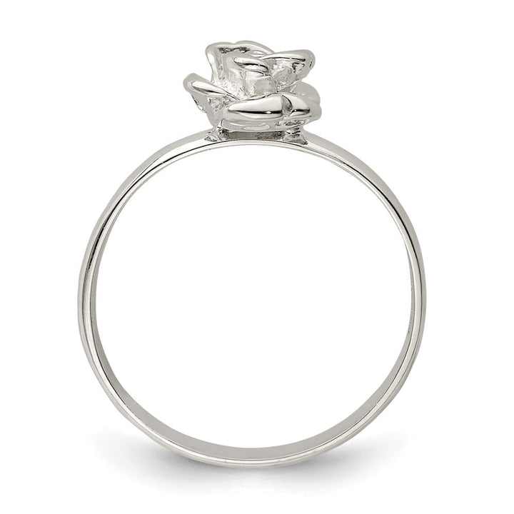 Sterling Silver 8 mm Rose Ring
